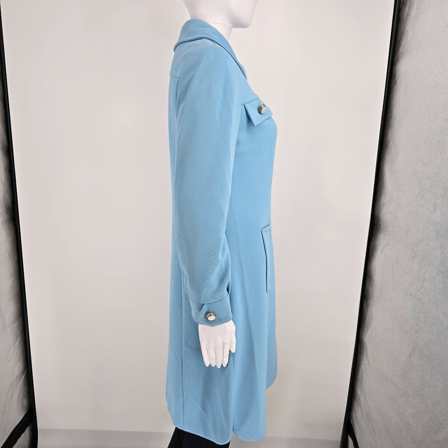 Vintage 1970s Voyager West by Youthcraft Custom-Ette A-Line Mod Dress Coat (S)