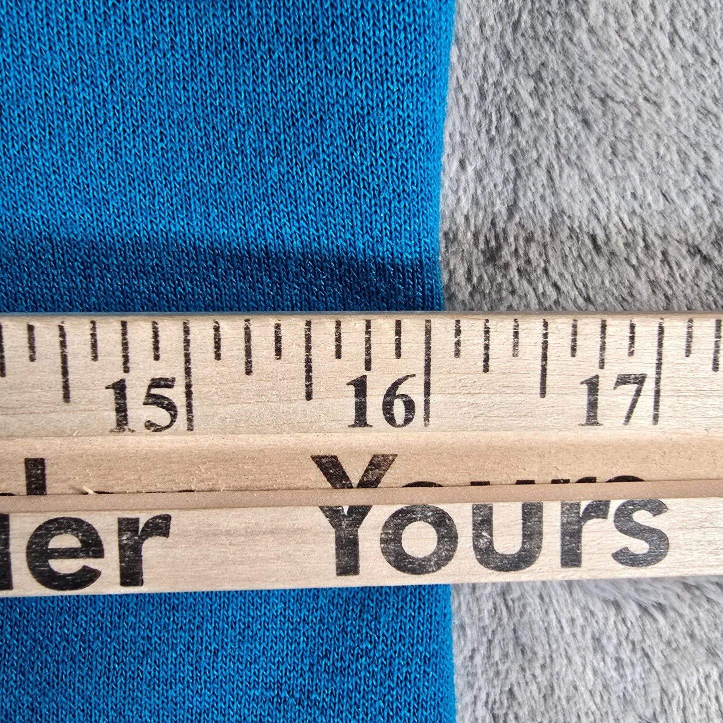 Vintage 1960s R & K Knits Teal Blue V-Neck Mod Shift Knit Sweater Dress (S)