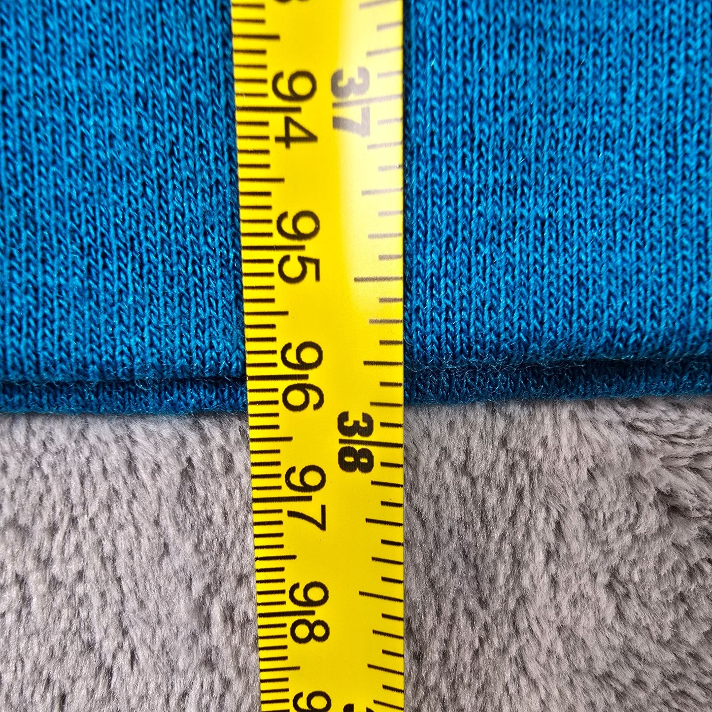 Vintage 1960s R & K Knits Teal Blue V-Neck Mod Shift Knit Sweater Dress (S)