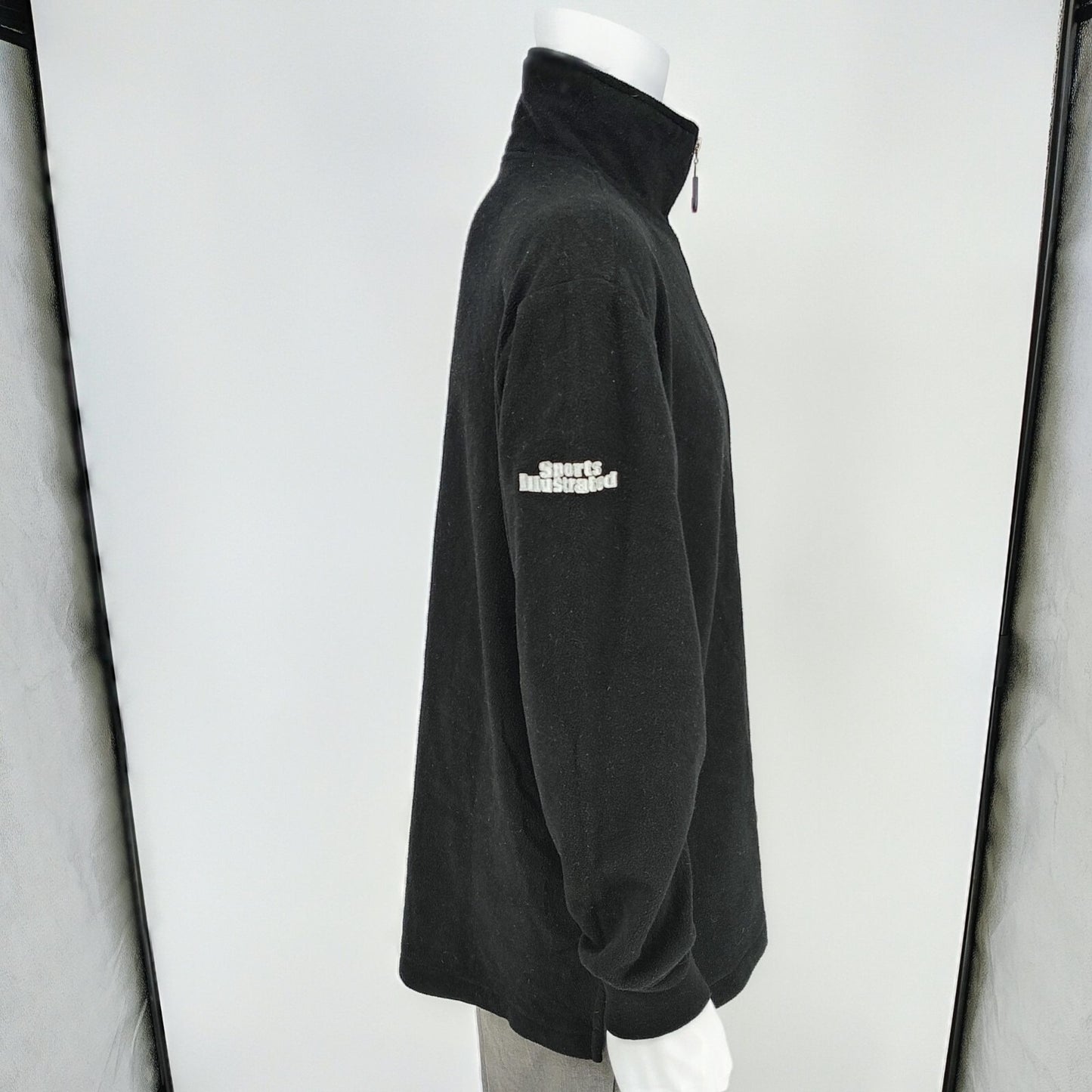San Francisco 49ers NFL SI Black Full-Zip Polyester Fleece Jacket (Womens XL)