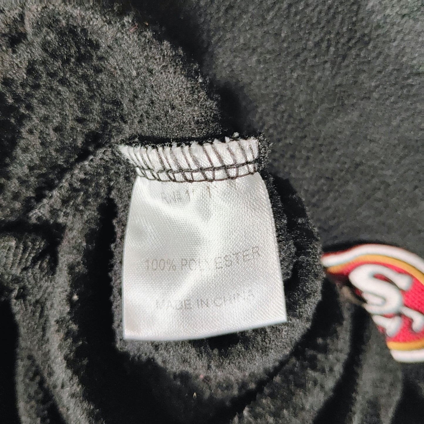 San Francisco 49ers NFL SI Black Full-Zip Polyester Fleece Jacket (Womens XL)