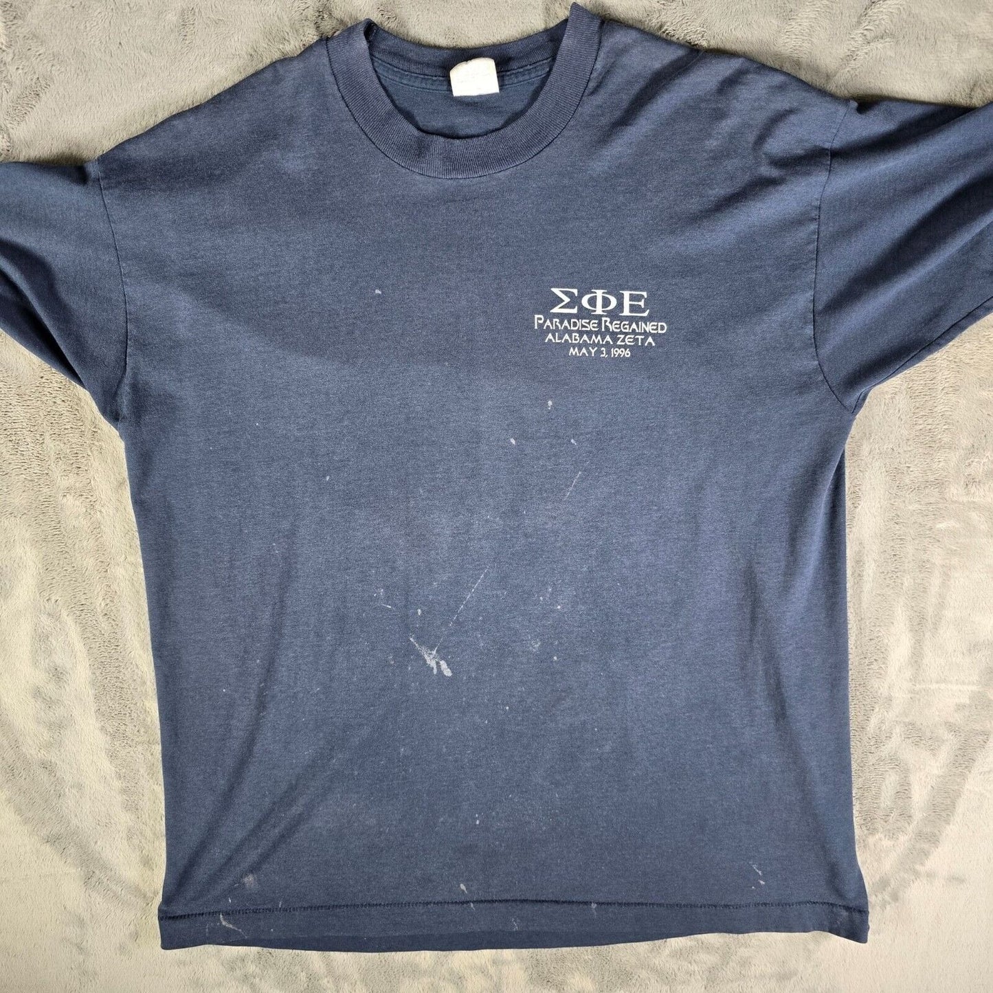Vintage 1996 ΣΦΕ Sigma Phi Epsilon Alabama Zeta Paradise Regained T-Shirt (XL)