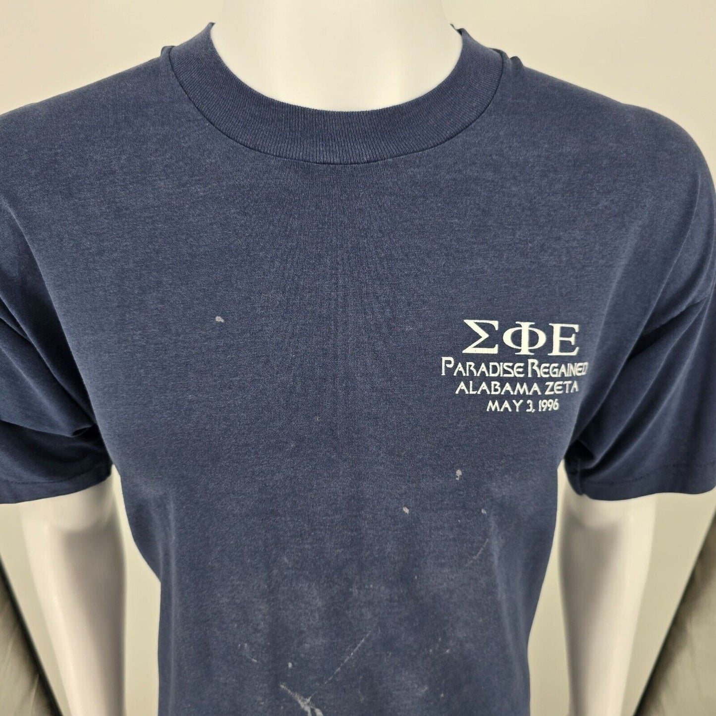 Vintage 1996 ΣΦΕ Sigma Phi Epsilon Alabama Zeta Paradise Regained T-Shirt (XL)
