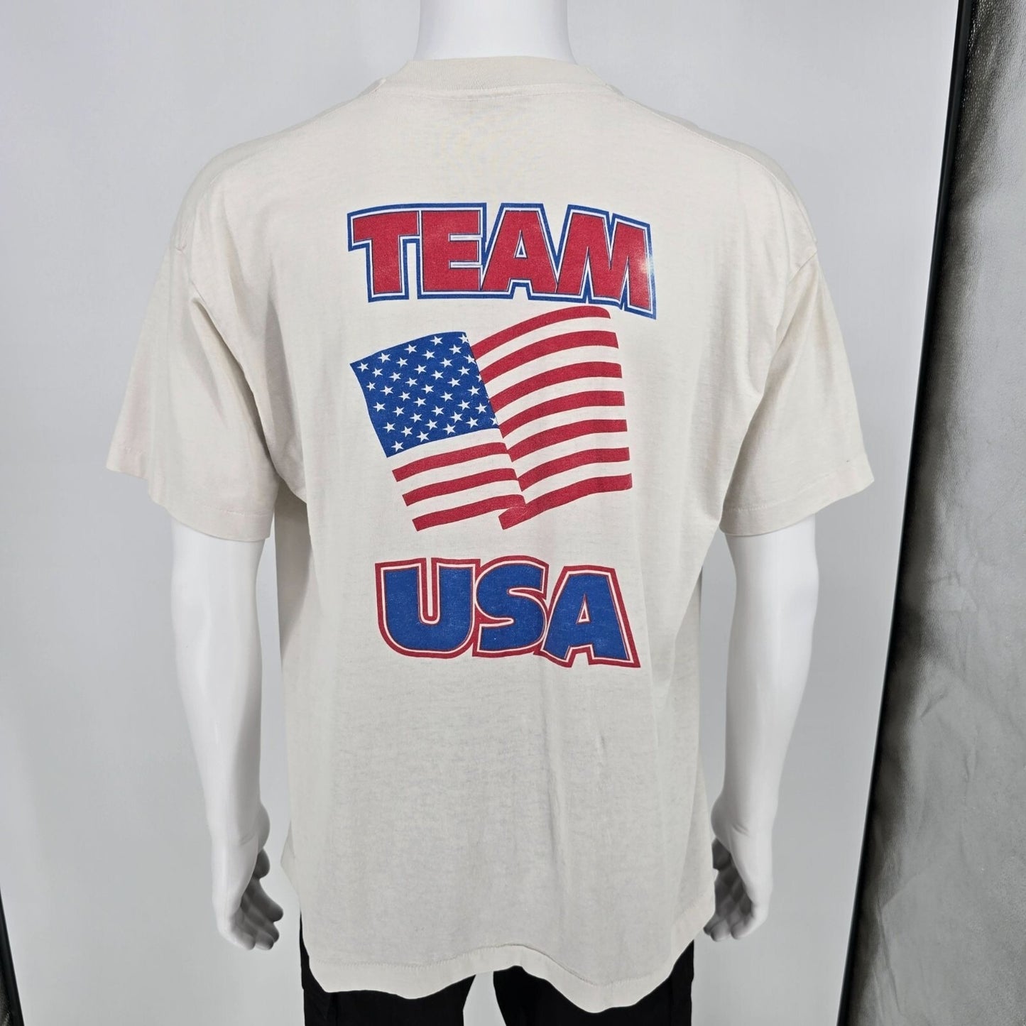 Vintage 1990s Team USA Roller Hockey World Championships White T-Shirt (XL)
