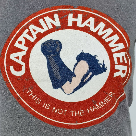 Dr. Horrible's Sing-Along Blog Captain Hammer "This is Not The Hammer" Shirt (S)