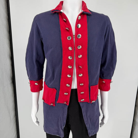 Vintage 1970s Costume Revolutionary War Continental Army Regimental Coat (M)