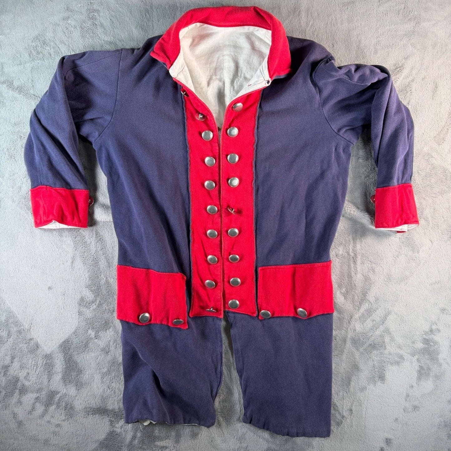 Vintage 1970s Costume Revolutionary War Continental Army Regimental Coat (M)