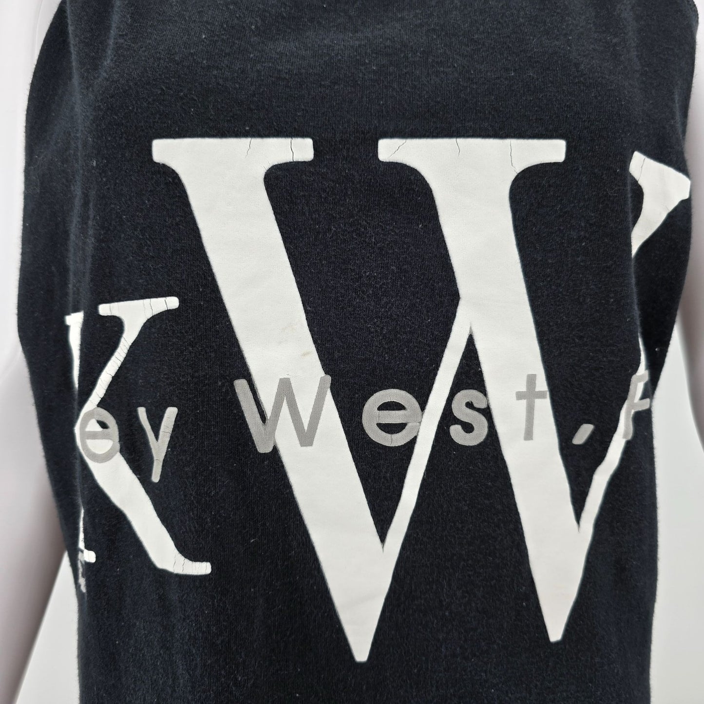 Vintage 1990s "KW" Key West Florida Made in USA Women's Tank Top (Medium)