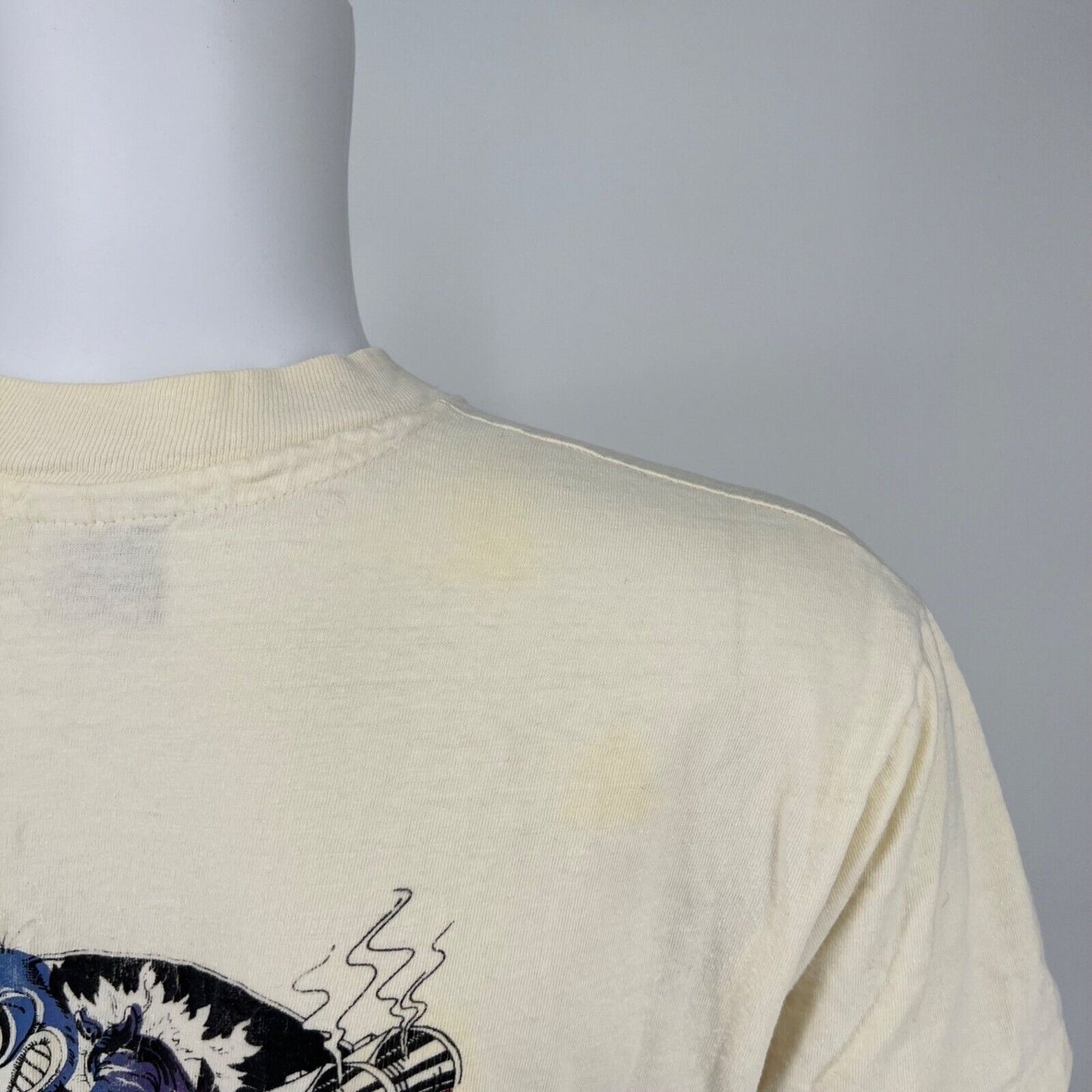 Vintage 1980s Buzzard's Bluff Wolverton Mountain Arkansas Pocket T-Shirt (M)
