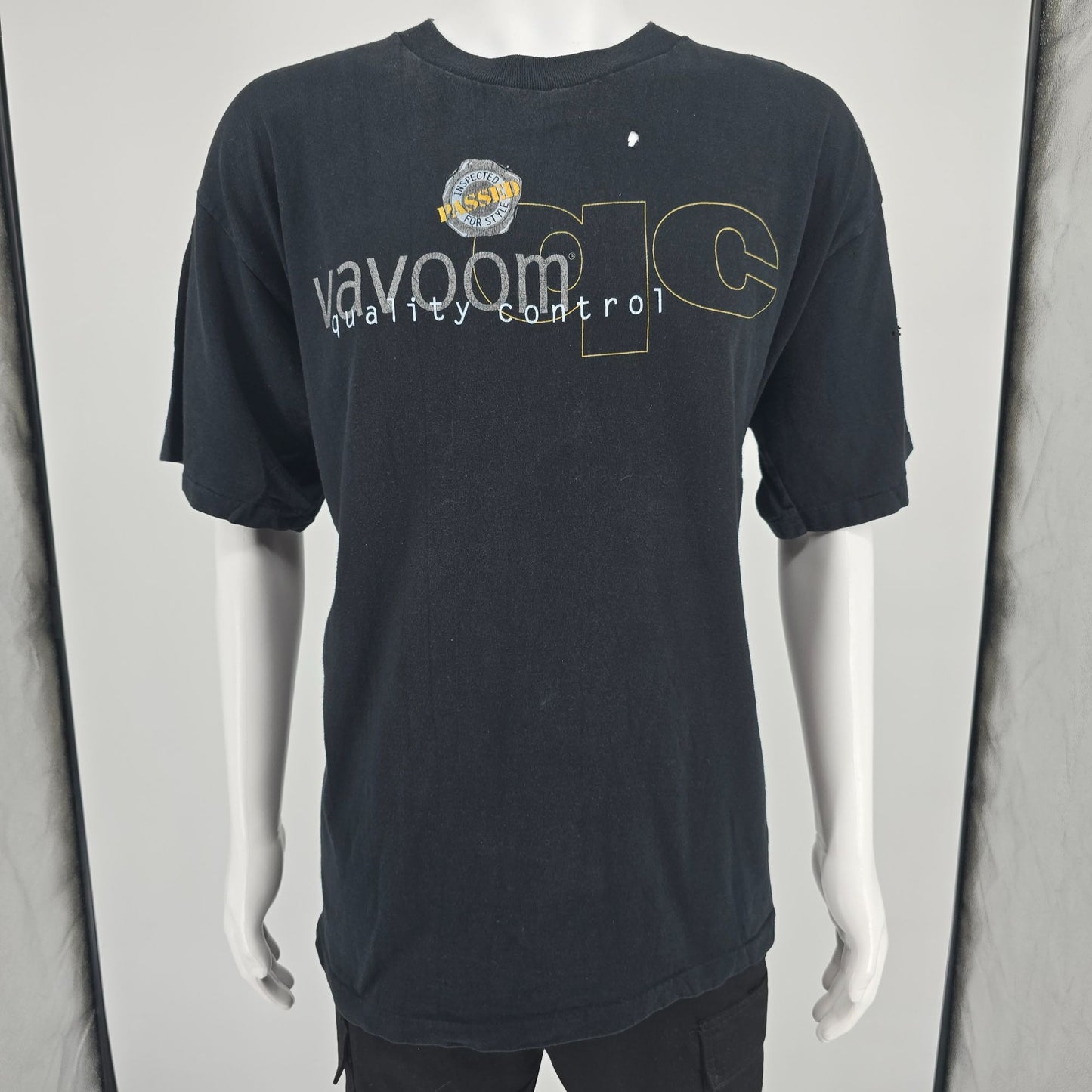 Distressed Vintage 1990s Matrix Vavoom Hair Care Quality Control T-Shirt (XL)