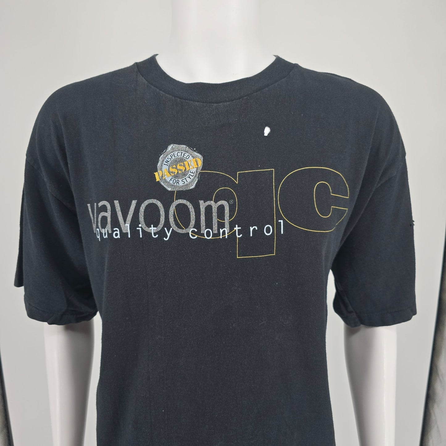 Distressed Vintage 1990s Matrix Vavoom Hair Care Quality Control T-Shirt (XL)