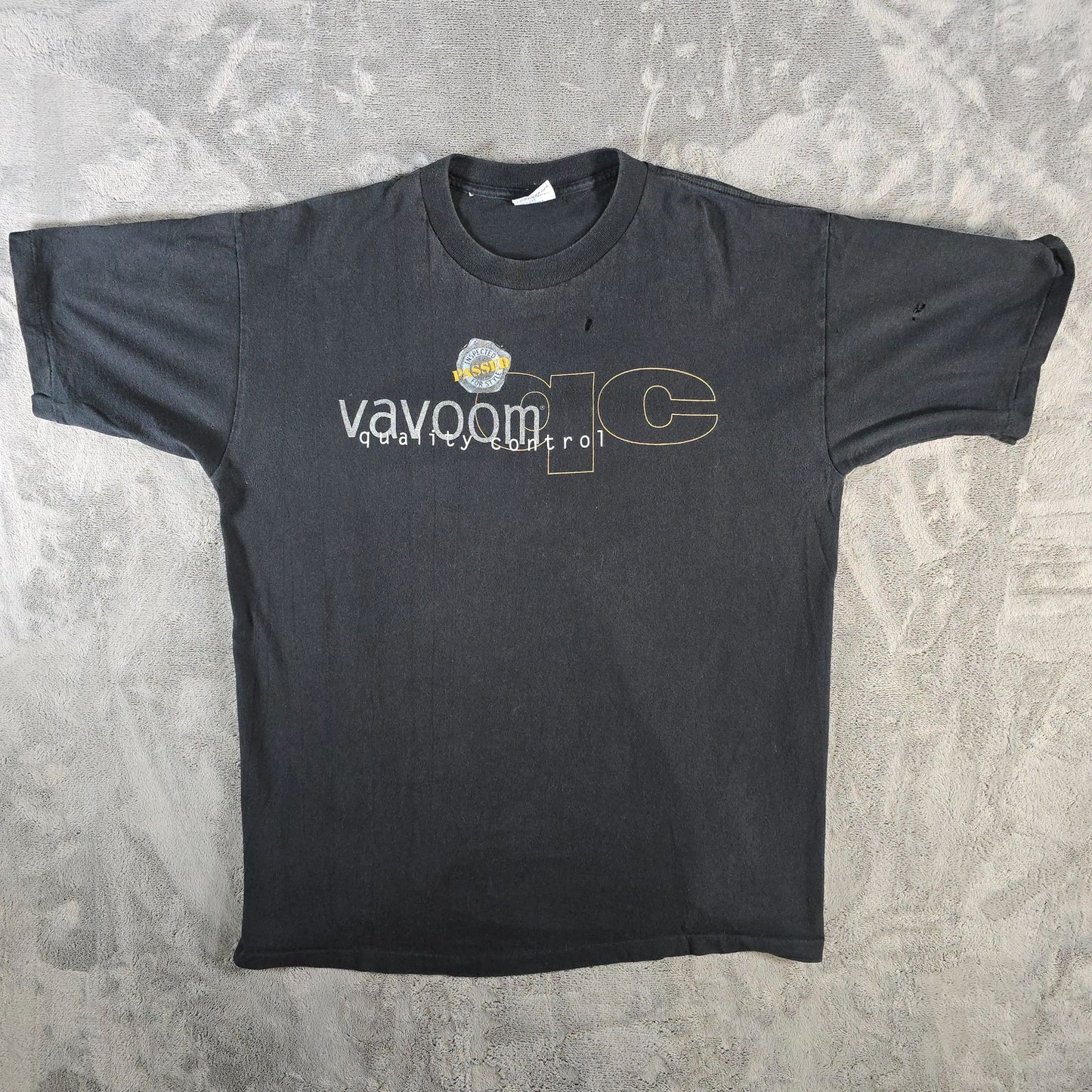 Distressed Vintage 1990s Matrix Vavoom Hair Care Quality Control T-Shirt (XL)