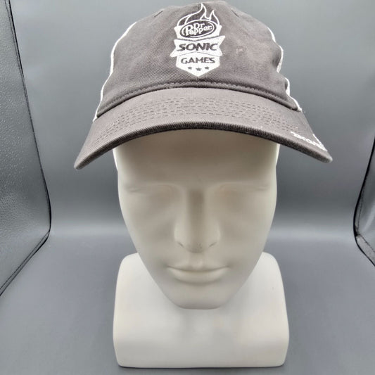 Dr Pepper Sonic Games 2023 Semifinalist Gray and White Mesh Back Dad Hat *Flaw