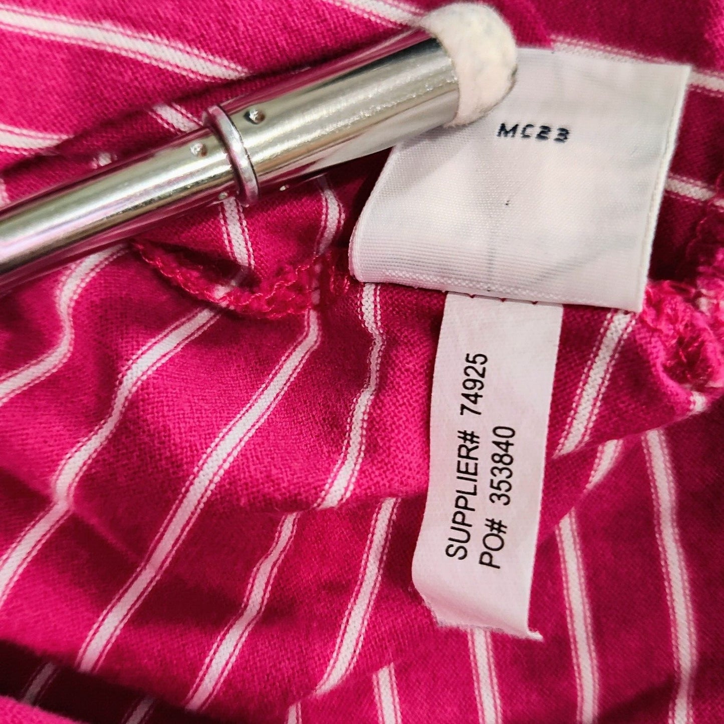 Polo Golf Ralph Lauren Pro Fit  100% Pima Cotton Pink Striped Polo (2XL)