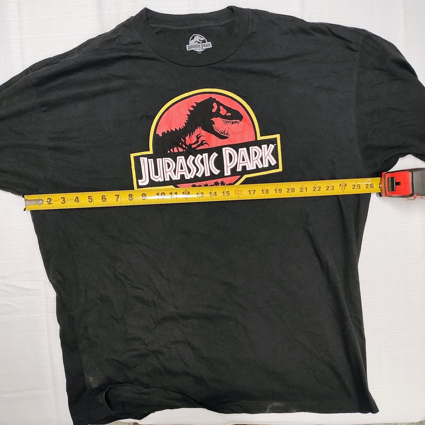 Jurassic Park Logo Black Graphic Big & Tall T-Shirt (3XL)