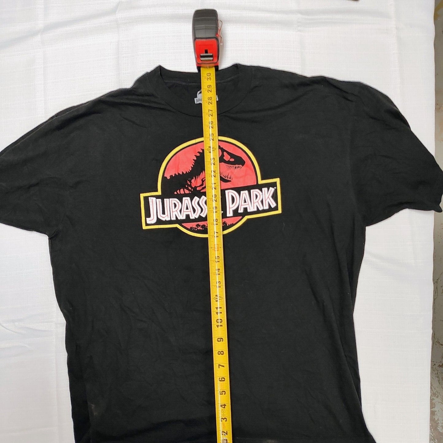Jurassic Park Logo Black Graphic Big & Tall T-Shirt (3XL)