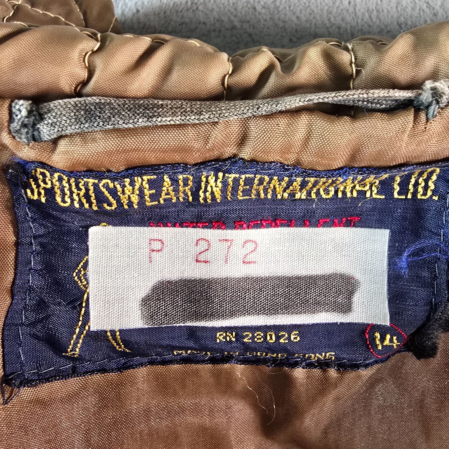 Vintage 1960s Sportswear International Brown Quilted Double-Breasted Coat (M)