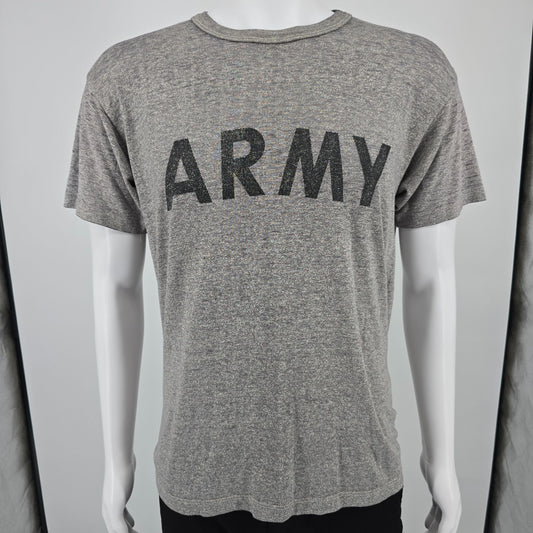 Vintage 1991 Army/Sport Europa PFU Physical Fitness Uniform T-Shirt (M)