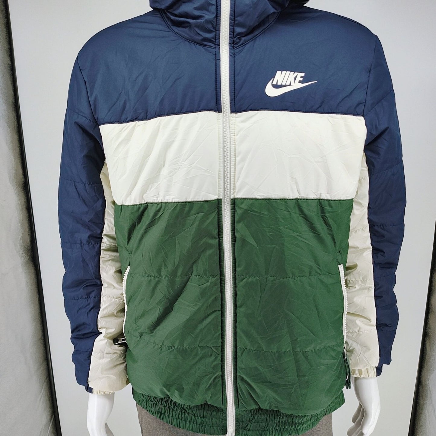 Nike Mens Jade Green Synthetic Fill Insulated Hooded Jacket BV4683-451 (Size M)