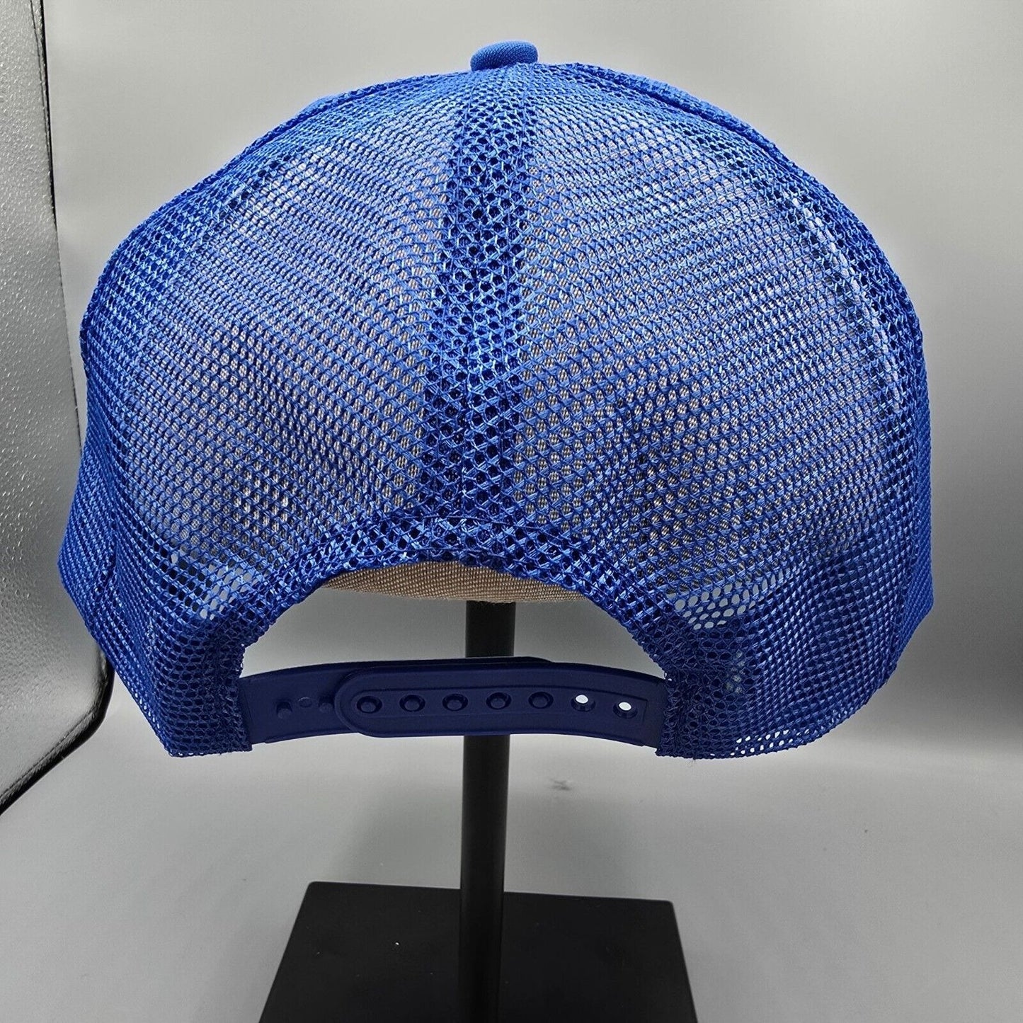 Vintage 80s Hexagon Chemical Company Louisville Kentucky Blue Crown Trucker Hat