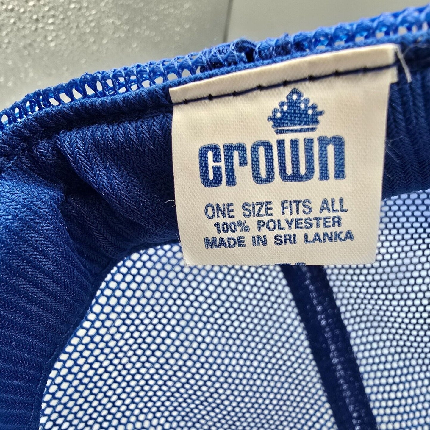 Vintage 80s Hexagon Chemical Company Louisville Kentucky Blue Crown Trucker Hat