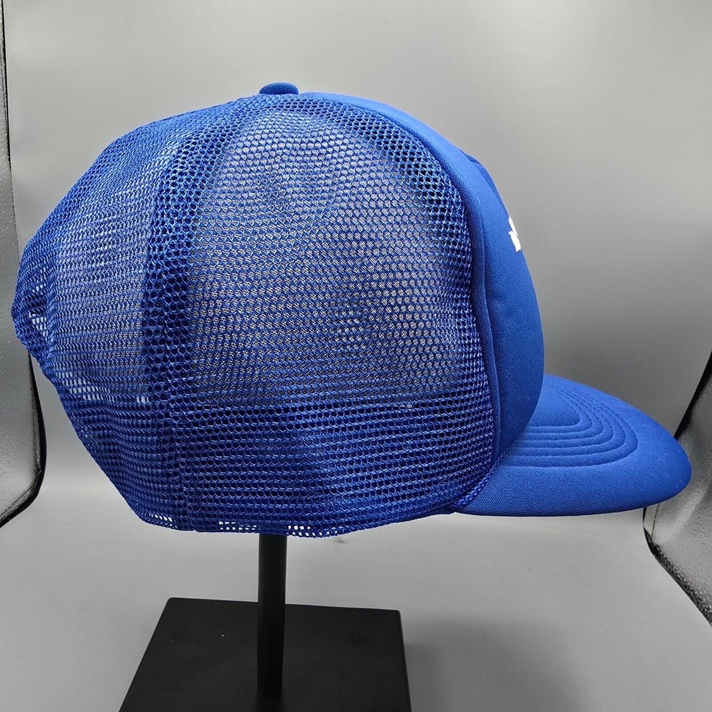 Vintage 80s Hexagon Chemical Company Louisville Kentucky Blue Crown Trucker Hat