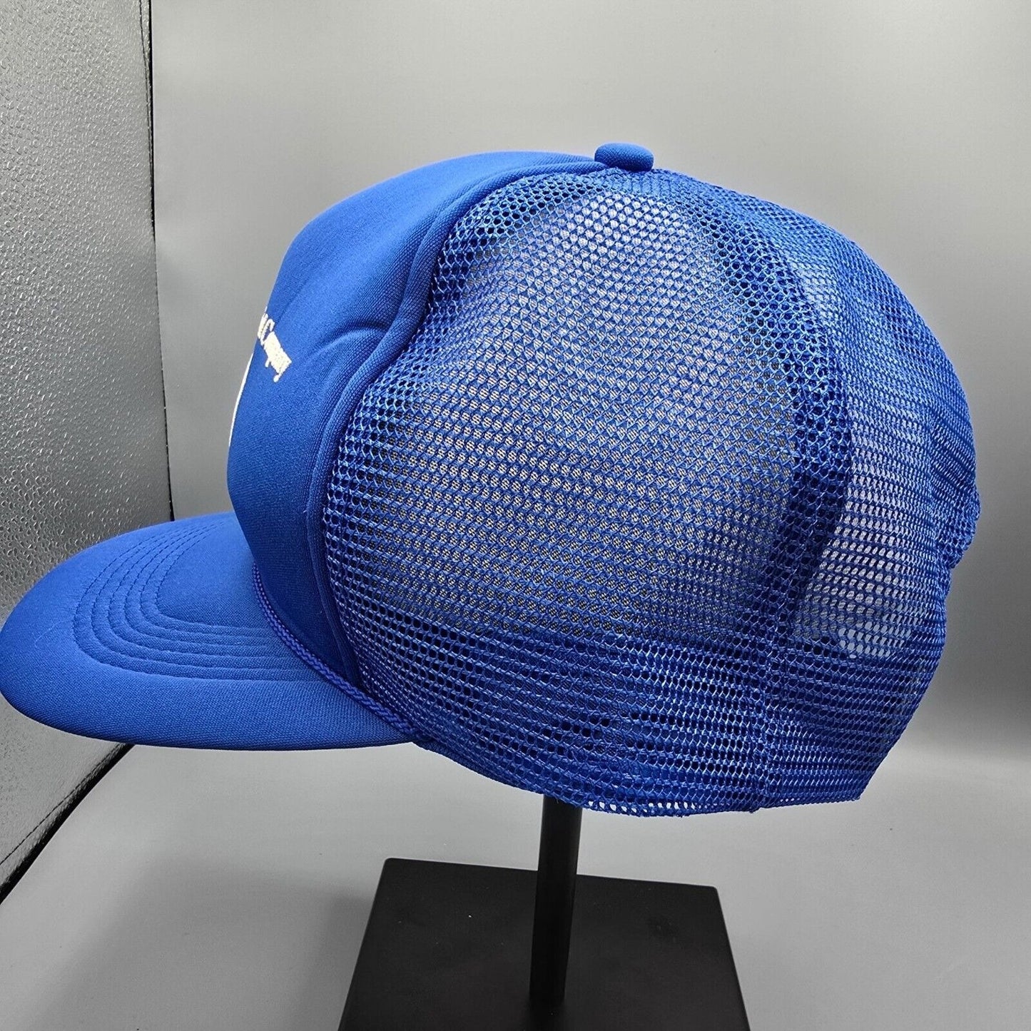 Vintage 80s Hexagon Chemical Company Louisville Kentucky Blue Crown Trucker Hat