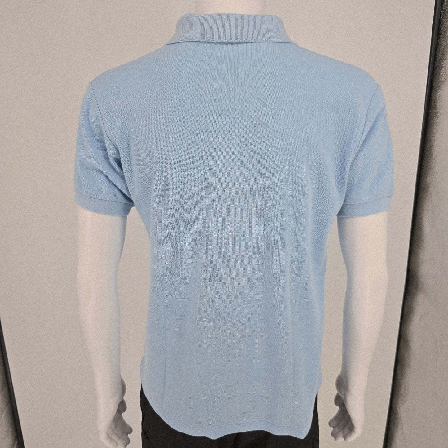 Vintage 1980s Velva Sheen Made in USA "Spectrum 85" Light Blue Polo Shirt (M/L)