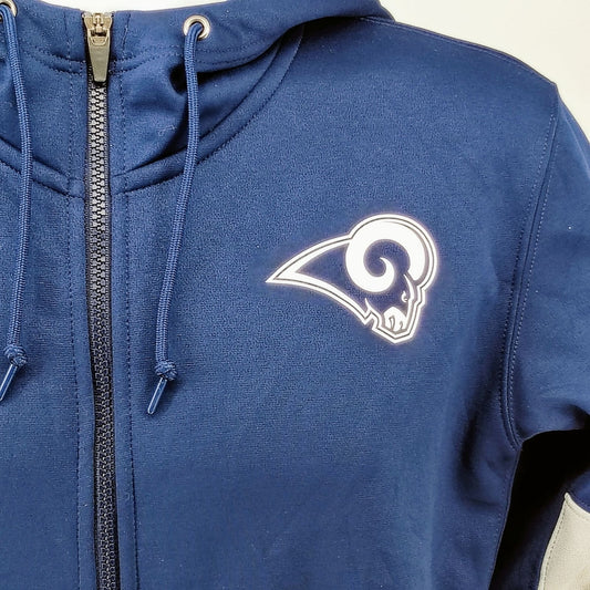 Nike On Field Apparel Dri-Fit St. NFL St. Louis Rams Navy Hooded Jacket (M)