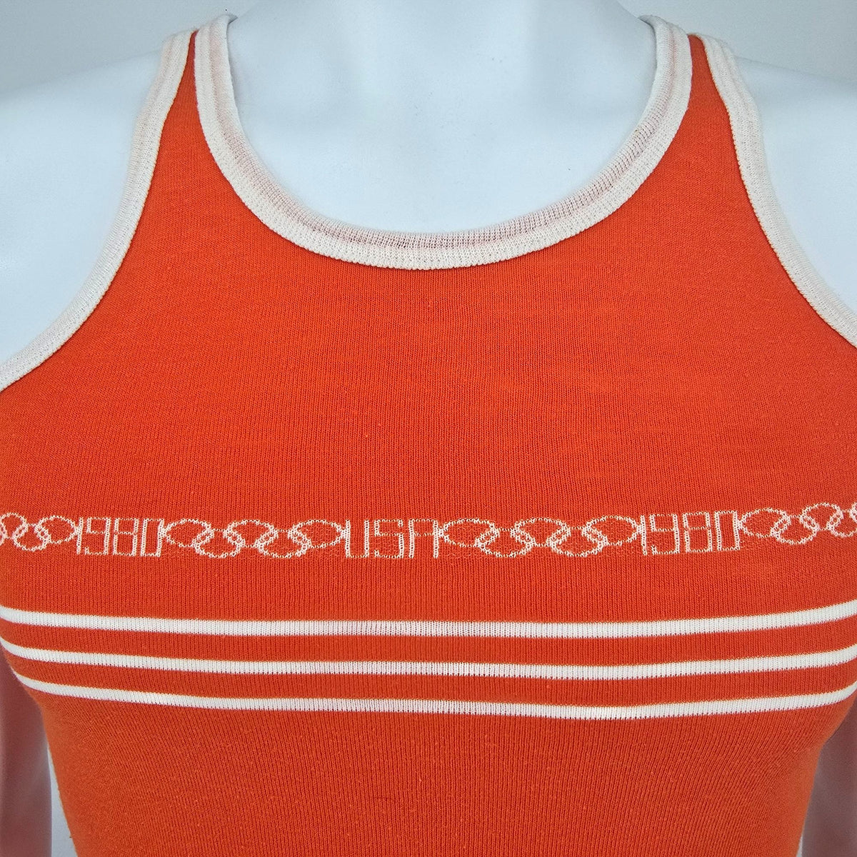 Vintage 1980 Levi's Orange Tab USA Olympic Games Striped Tank Top (Youth L)