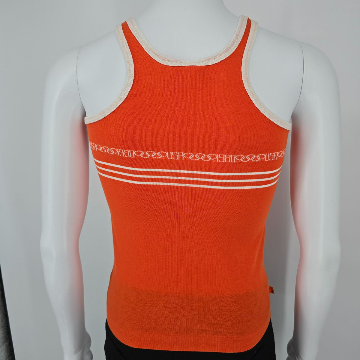 Vintage 1980 Levi's Orange Tab USA Olympic Games Striped Tank Top (Youth L)