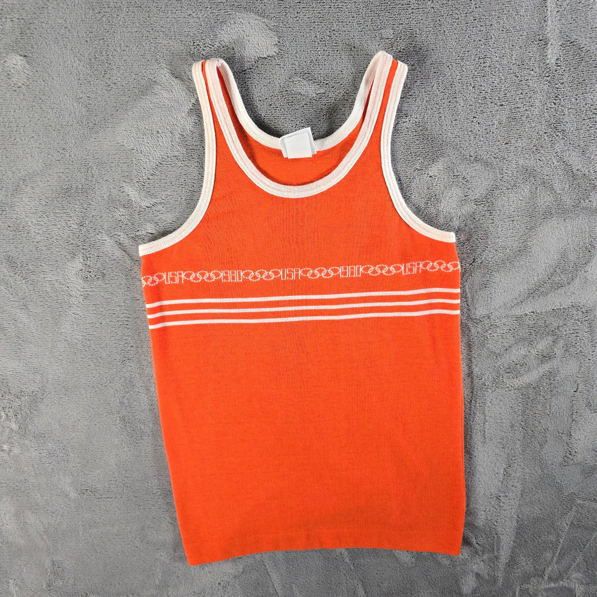 Vintage 1980 Levi's Orange Tab USA Olympic Games Striped Tank Top (Youth L)