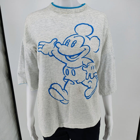 Vintage 1980's Women's Disney Character Fashions Mickey Mouse Graphic T-Shirt XL