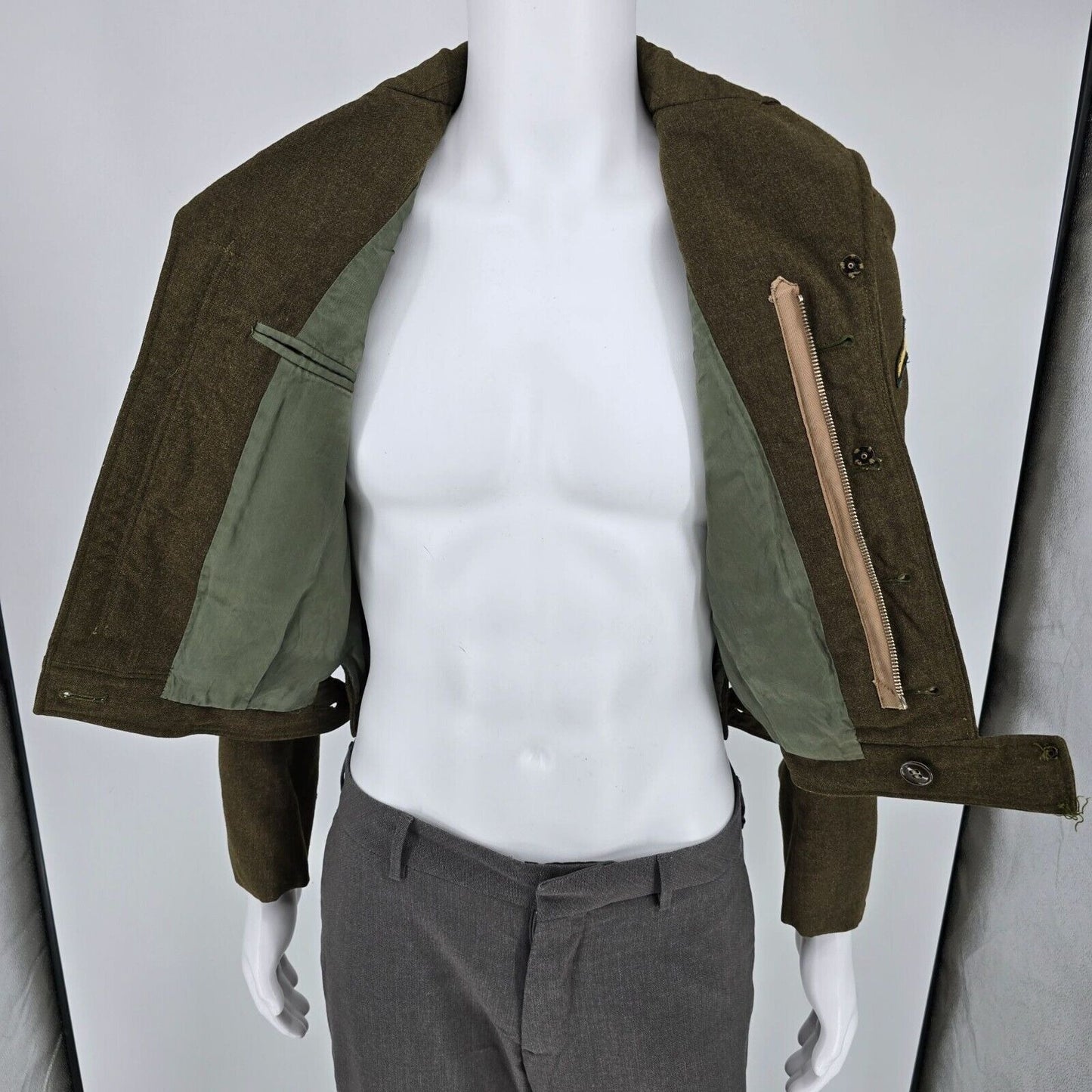 Vintage U.S. Army 1950s Handmacher Vogel Wool Serge "Ike" Jacket (36L)