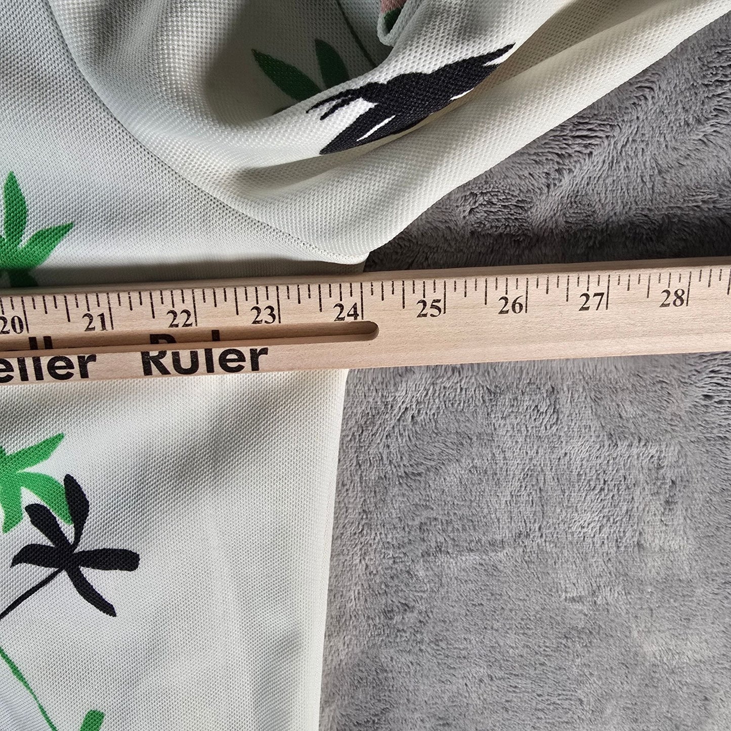 Vintage 1970s Floral Butterfly Polyester Double Knit Button-Up Top (XXL)