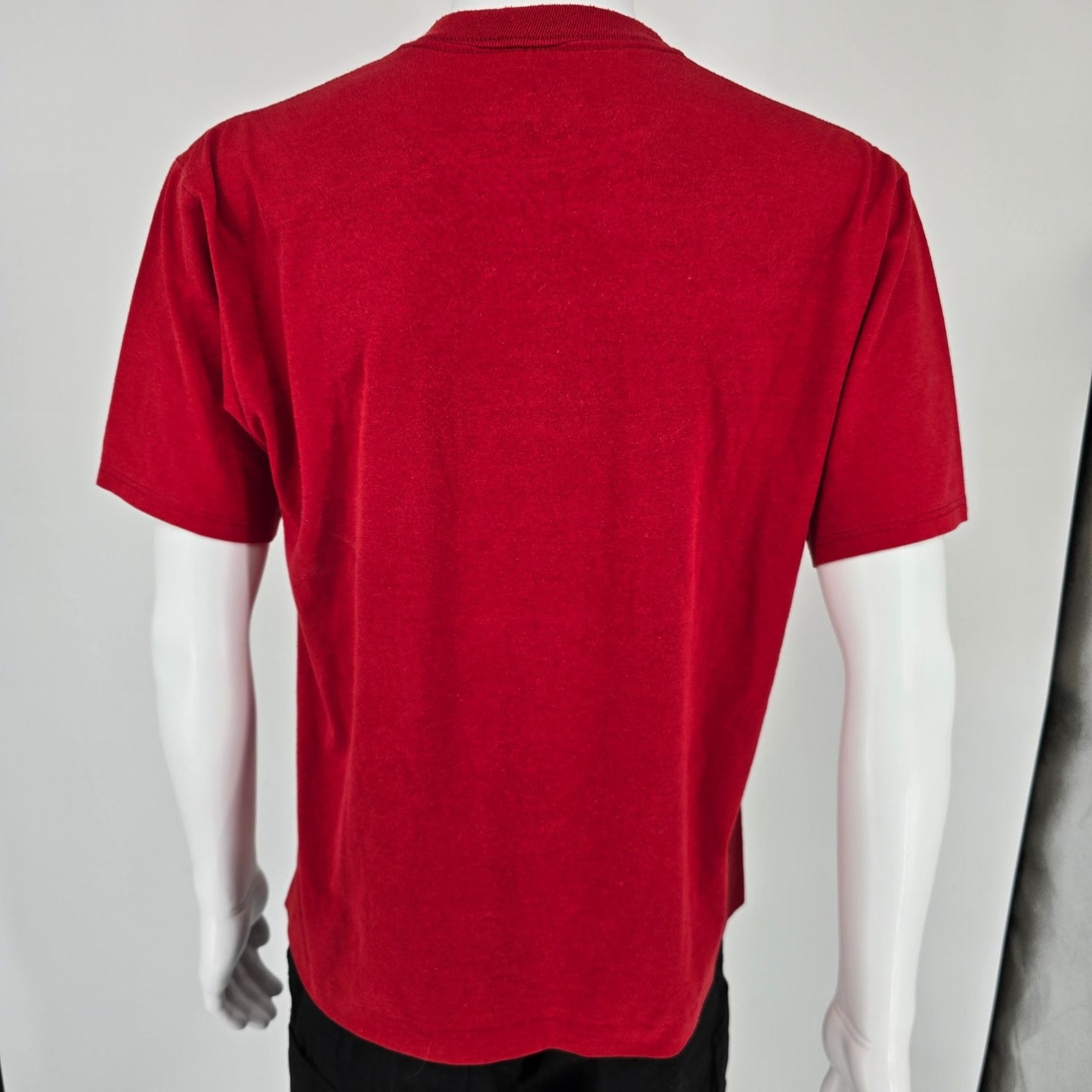 Vintage 1990s Jerzees 50/50 Heavyweight Made in USA Blank Red T-Shirt (M/L)