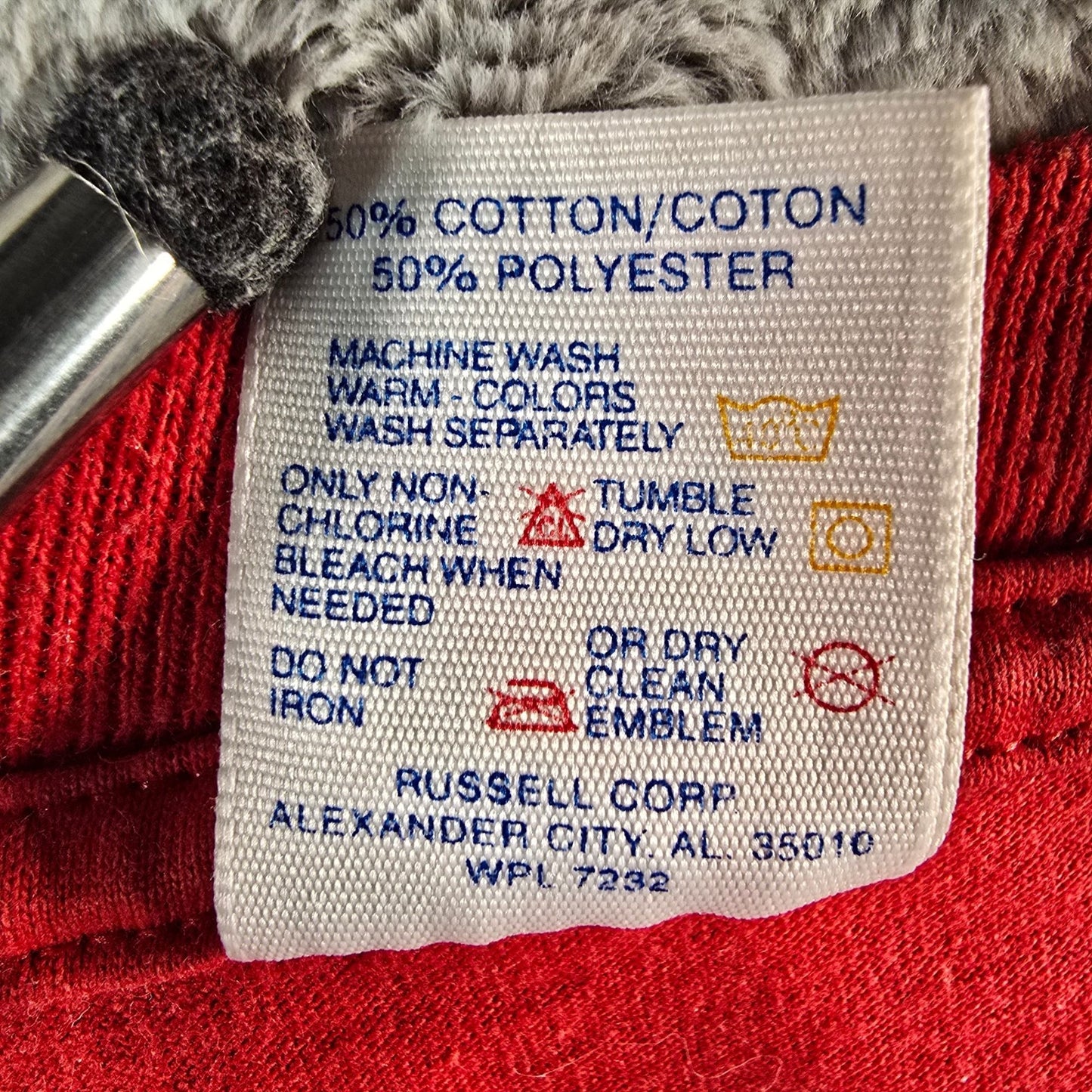 Vintage 1990s Jerzees 50/50 Heavyweight Made in USA Blank Red T-Shirt (M/L)