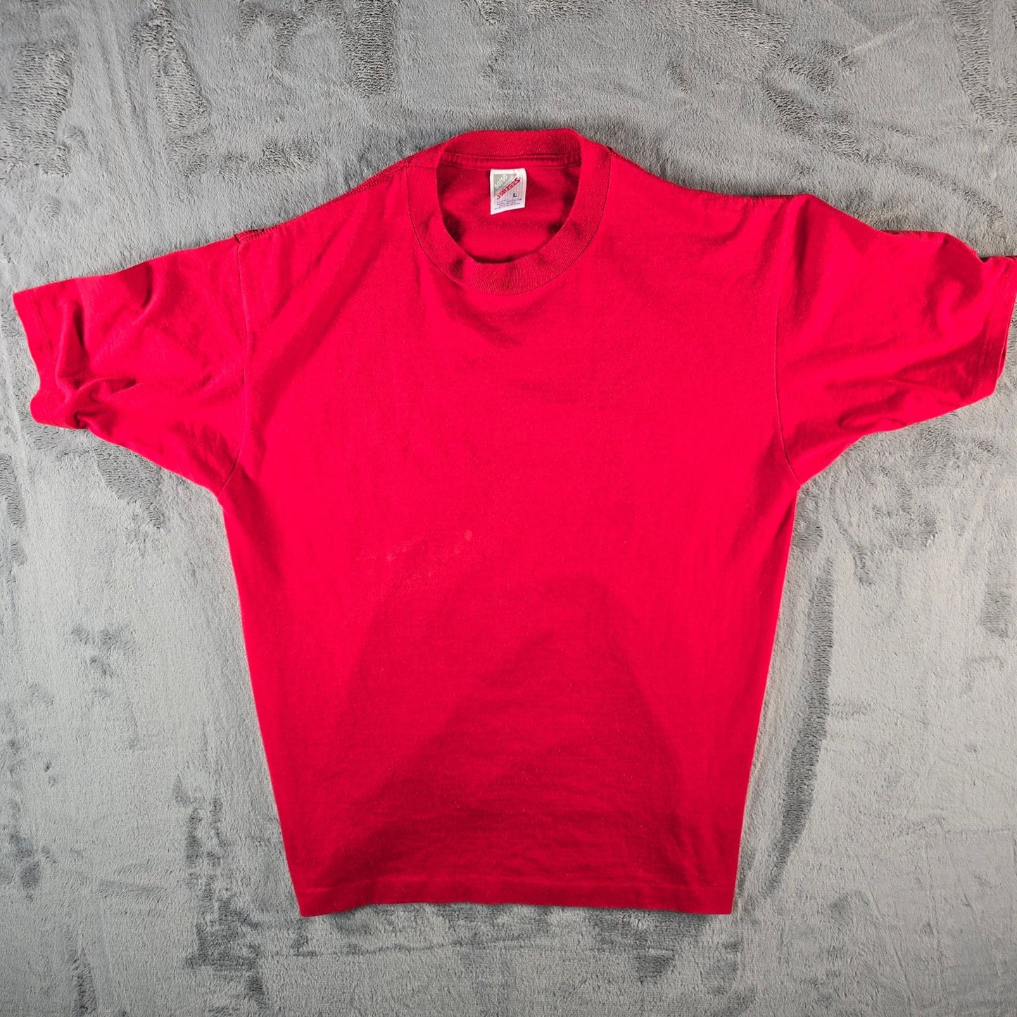 Vintage 1990s Jerzees 50/50 Heavyweight Made in USA Blank Red T-Shirt (M/L)