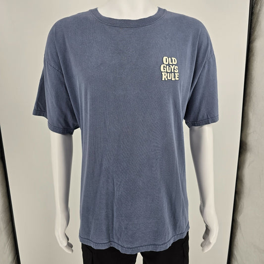 Distressed 2000s Old Guys Rule Drive For Show Putt For Dough Golf T-Shirt (2XL)