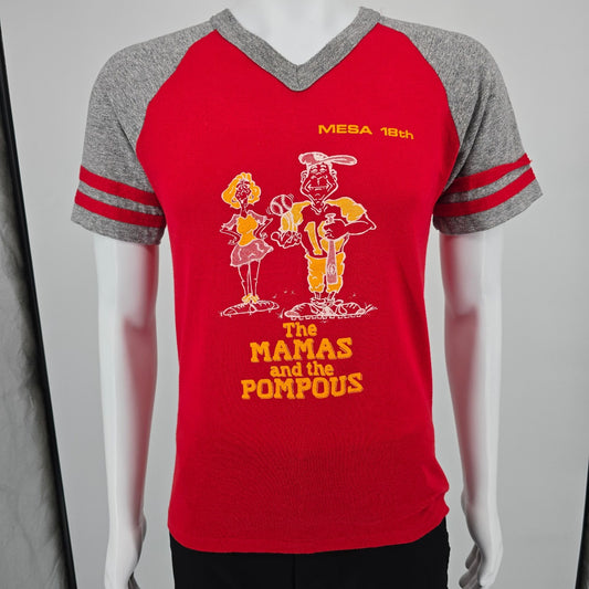 Vintage 1980s Mesa 18th "The Mamas and The Pompous" Raglan Jersey T-Shirt (M)