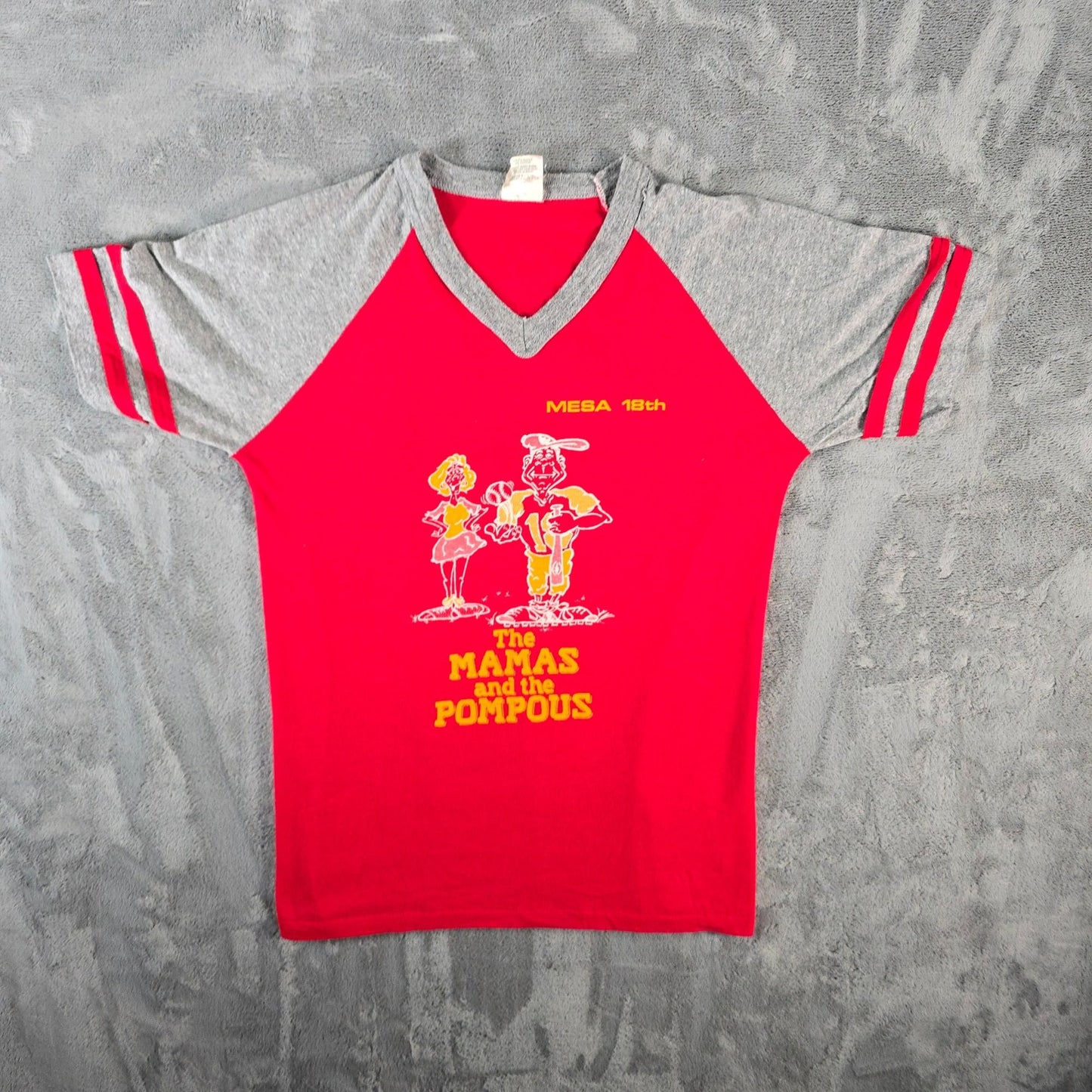 Vintage 1980s Mesa 18th "The Mamas and The Pompous" Raglan Jersey T-Shirt (M)