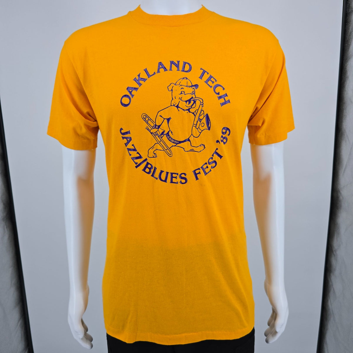 Vintage 1989 Oakland Technical High School Jazz/Blues Fest T-Shirt (M/L)