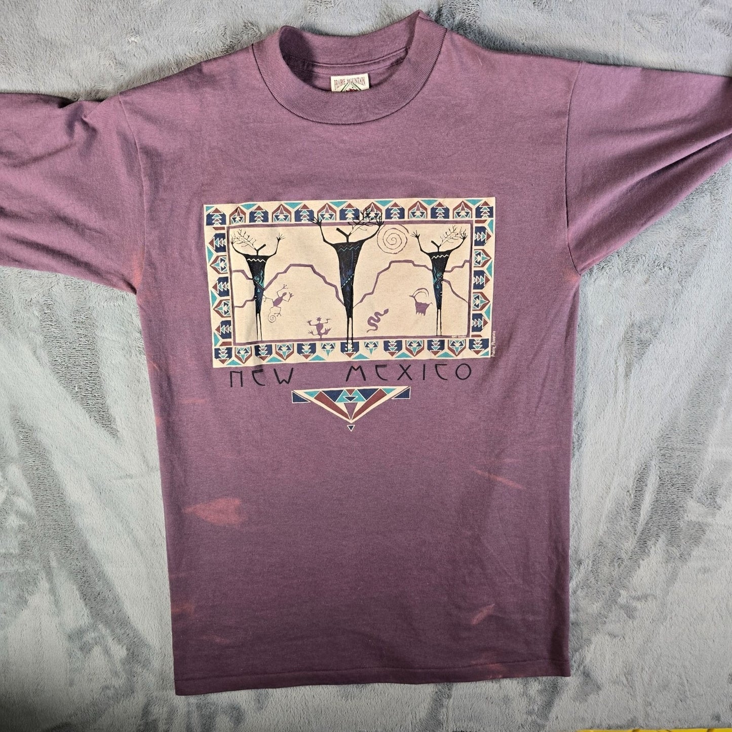 Vintage 1990s Prairie Mountain New Mexico Petroglyph Graphic T-Shirt (M)