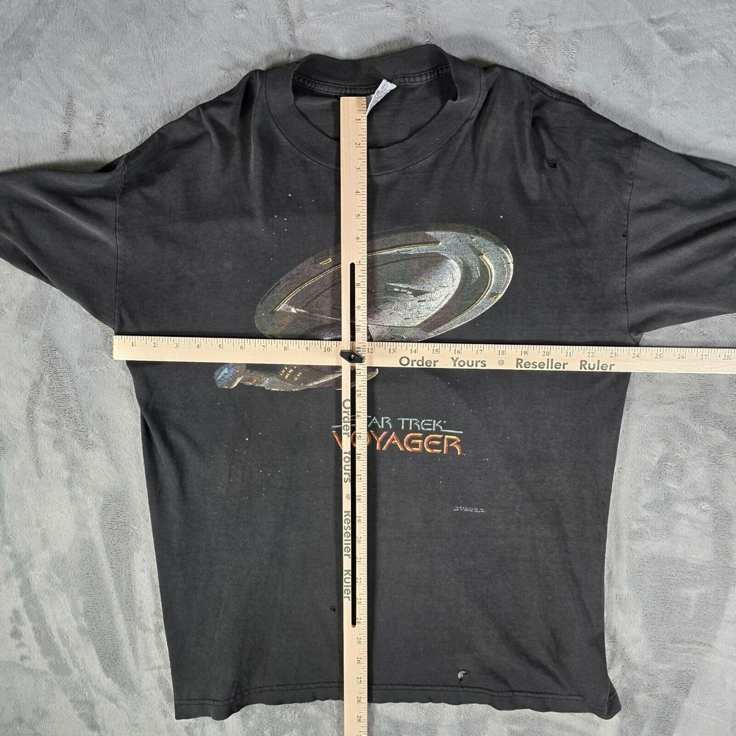 Vintage 1990s Stanley Desantis Star Trek Voyager Single Stitch T-Shirt (XL)