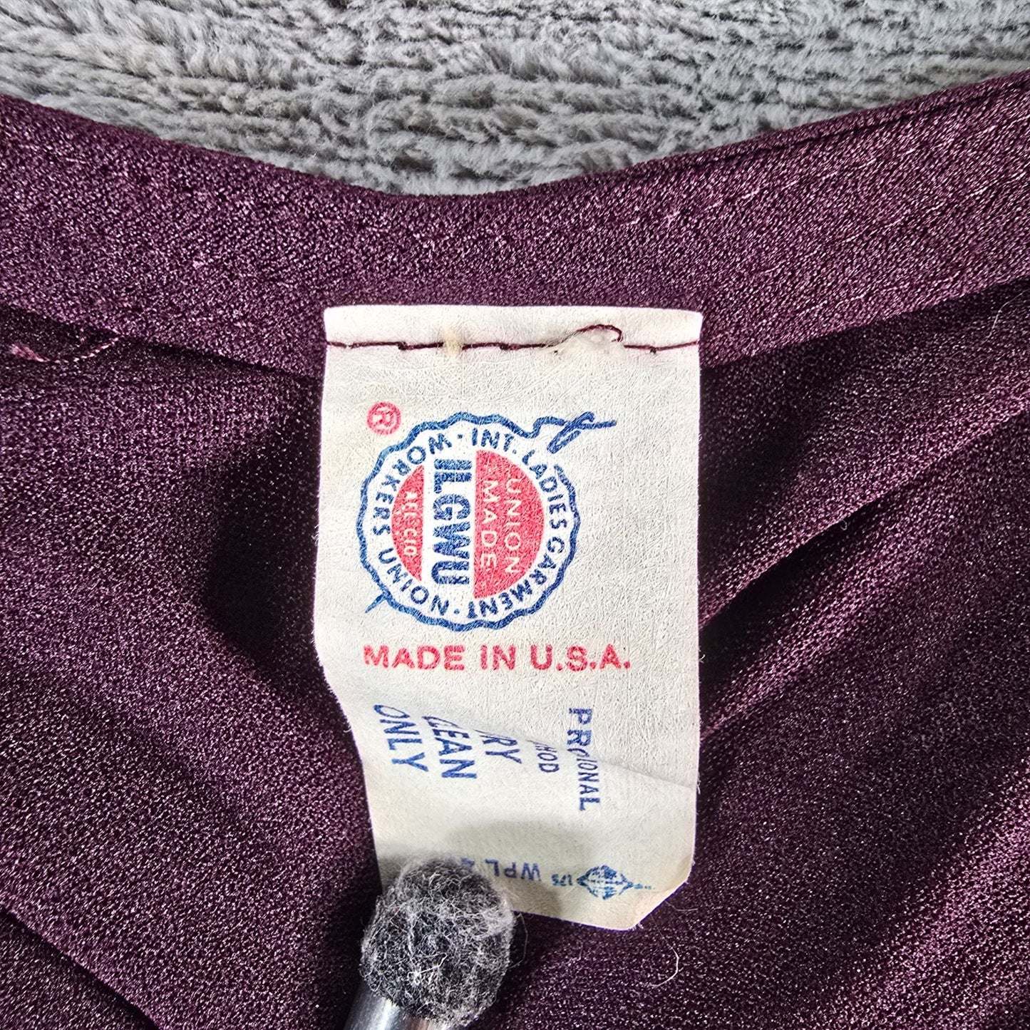 Vintage 1970s Darcy Dress Purple Plum Sheer Overlay Sequined Mini Dress (Small)