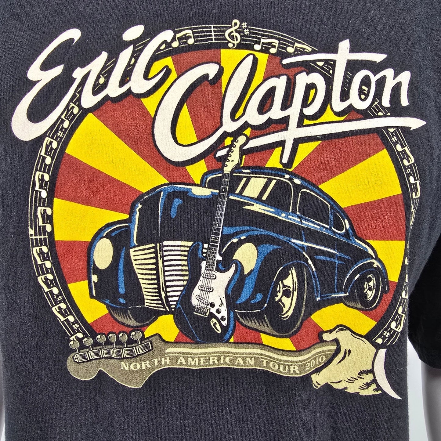 2010 Eric Clapton North American Tour Vince Ray Artist Series Tee T-Shirt (2XL)