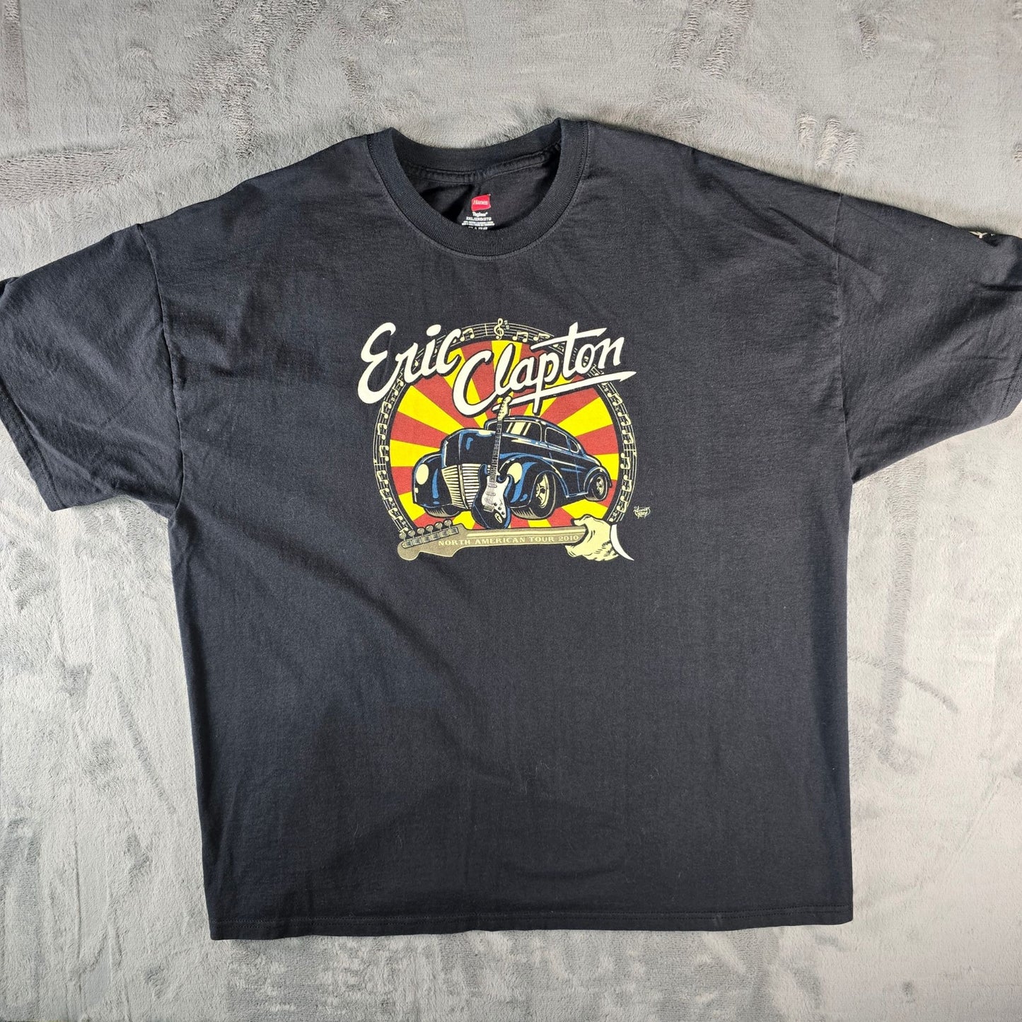 2010 Eric Clapton North American Tour Vince Ray Artist Series Tee T-Shirt (2XL)