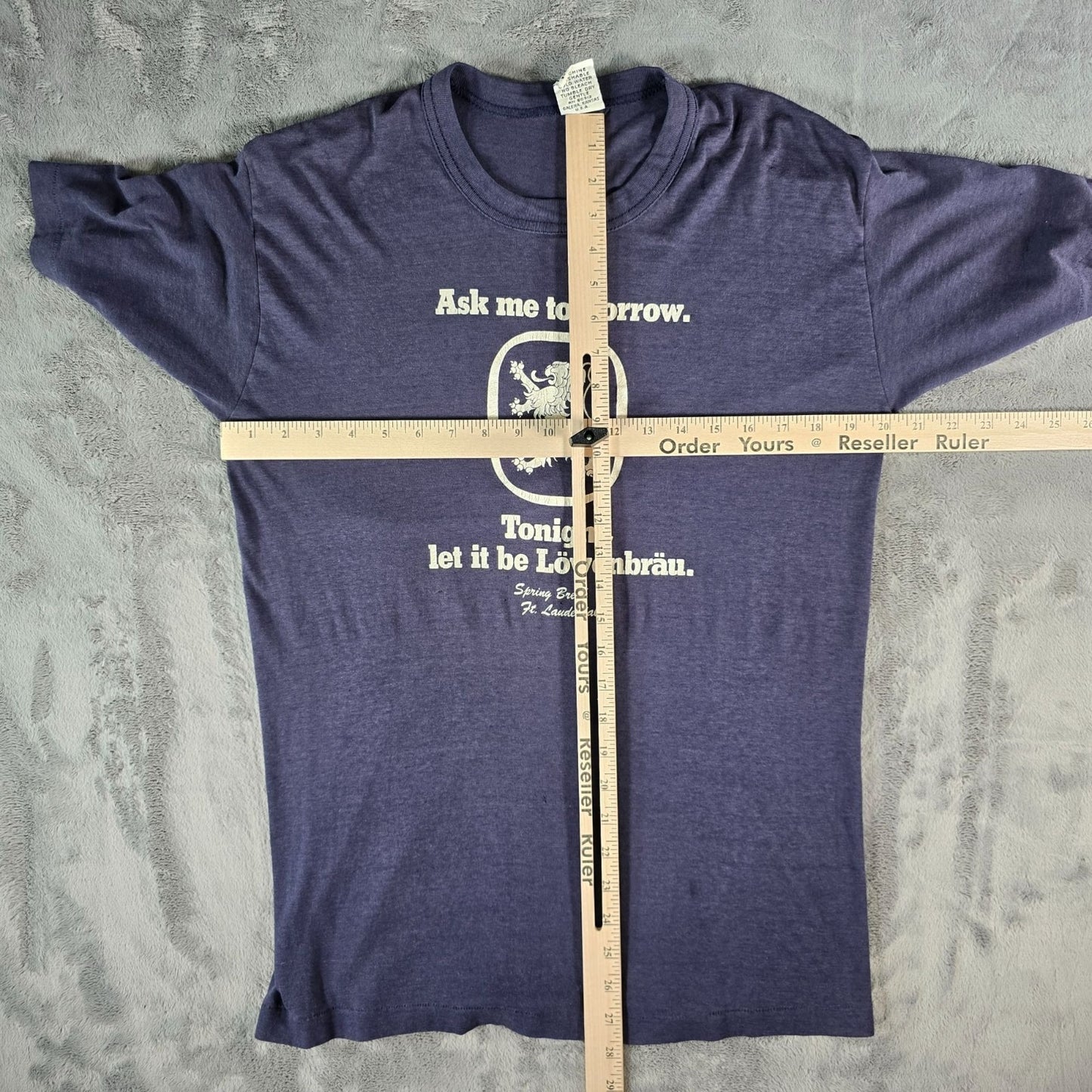 Distressed Vintage 1982 Ft. Lauderdale Spring Break Löwenbräu Logo T-Shirt (M)
