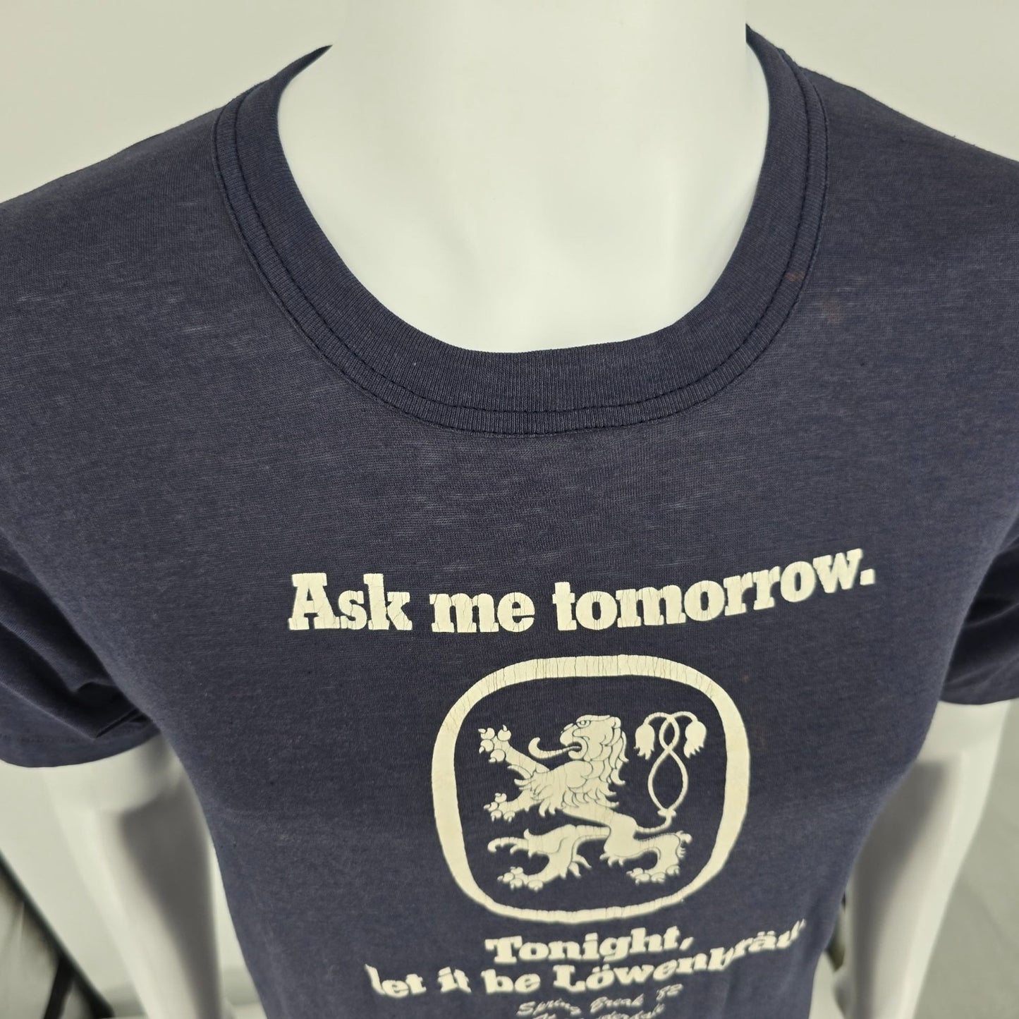 Distressed Vintage 1982 Ft. Lauderdale Spring Break Löwenbräu Logo T-Shirt (M)