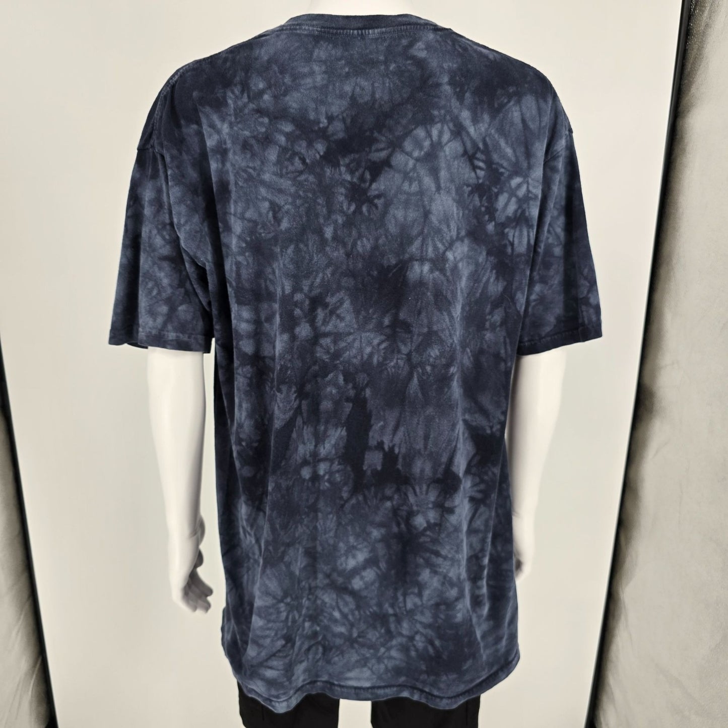 2010s The Mountain Blue Tie-Dye Fighter Jet Aircraft Carrier T-Shirt (2XL)